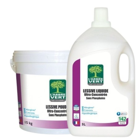 Lessive liquide l'Arbre Vert - bidon de 5L