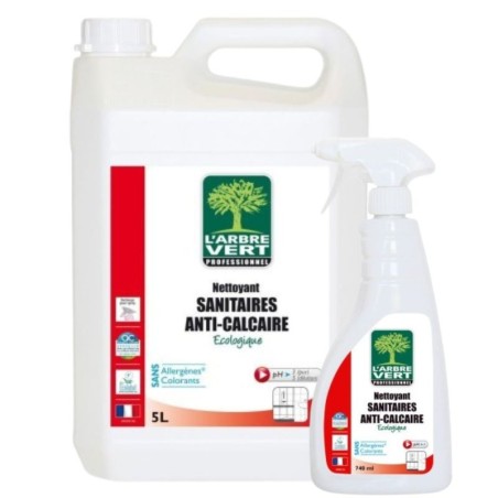 Nettoyant sanitaire anti calcaire l'Arbre Vert - bidon de 5L