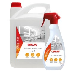 Nettoyant sanitaire 4 en 1 Orlav - bidon 5L