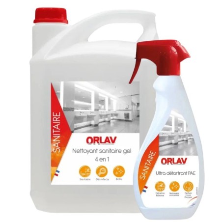 Nettoyant sanitaire 4 en 1 Orlav - bidon 5L