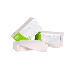 Papier d'essuyage ouate blanc feuille à feuille - 20x23 - Ecolabel - carton de 3920